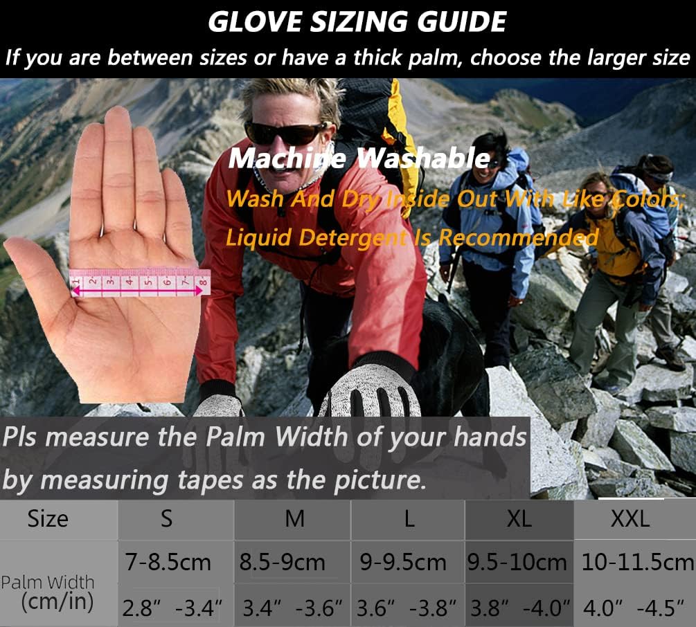 MOREOK Winter Gloves -10°F 3M Thinsulate Warm Gloves Bike Gloves Cycling Gloves for Driving/Cycling/Running/Hiking - Image 6
